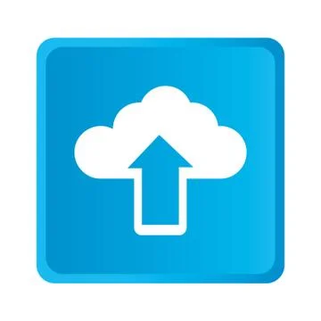 Cloud computing isolated icon Stock Illustration