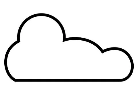Cloud computing isolated icon 库存插图