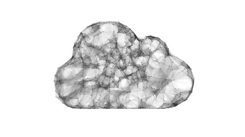 Cloud computing, IT symbol of the cloud technologies イラスト素材