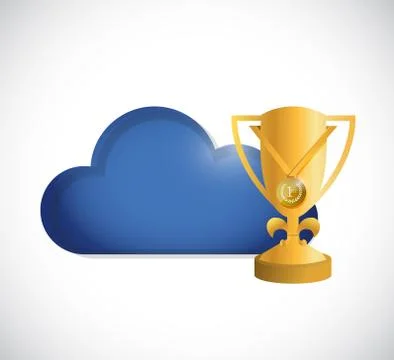 Cloud computing leader concepts 库存插图