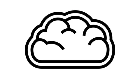 Cloud computing line icon animation Stock Footage 326125874