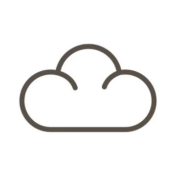 Cloud computing line style icon 스톡 일러스트