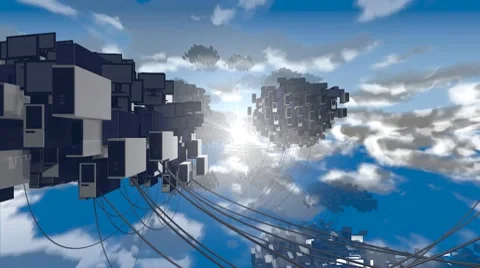 Cloud computing, loop 스톡 동영상 10716468