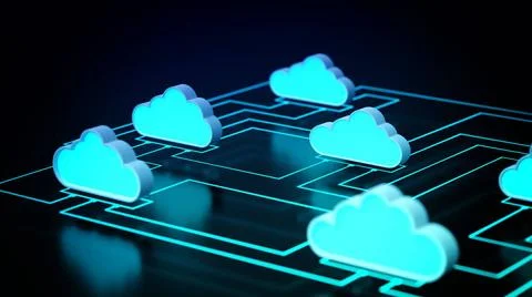 Cloud Computing Network concept Cloud computing internet network informati... Stock Photos