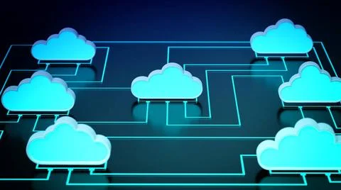 Cloud Computing Network concept Cloud computing internet network informati... Foto stock