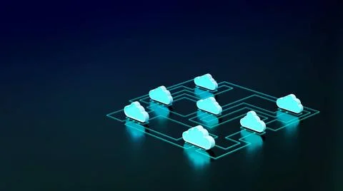 Cloud Computing Network concept Cloud computing internet network informati... Stock Photos