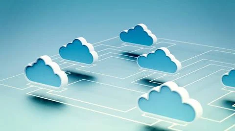Cloud Computing Network concept Cloud computing internet network informati... Stock Photos