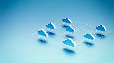 Cloud Computing Network concept Cloud computing internet network informati... 스톡 사진