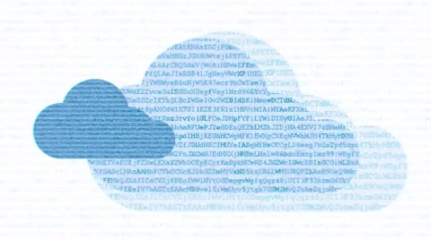 Cloud computing network concept. 库存影片 55580857