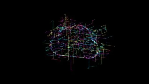 Cloud computing network conception Stockillustratie