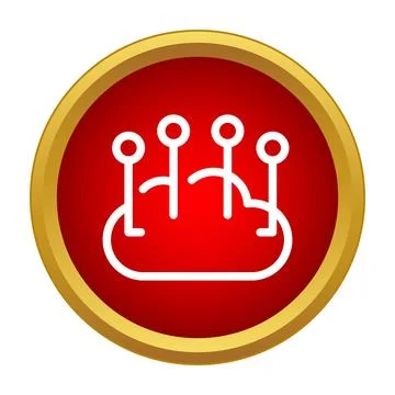 Cloud computing network connecting multiple devices icon 스톡 일러스트