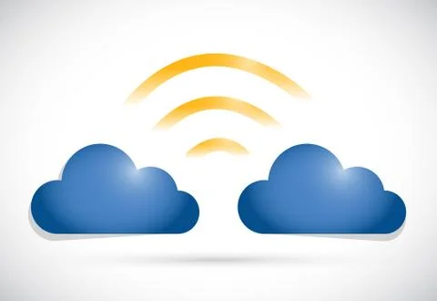 Cloud computing network connection 스톡 일러스트
