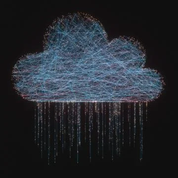 Cloud Computing Network Connectivity Ilustração Stock