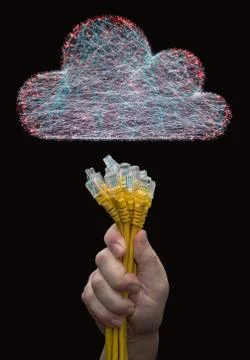 Cloud Computing Network Connectivity Stockfoto's