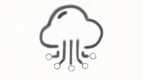 Cloud Computing Network Data Connection Animation Stock Footage 341863502