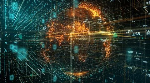 Cloud computing network data wireless connection for Internet of things IOT  Illustrazione stock