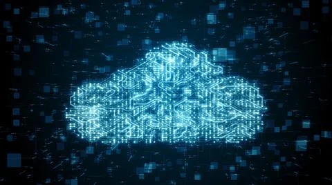 Cloud computing network data wireless connection for Internet of things IOT  Illustrazione stock