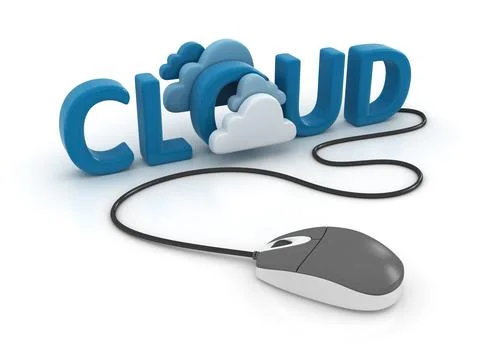 Cloud computing network Stock Illustration