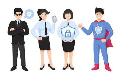 Cloud computing network safety concept. Stock Illustration