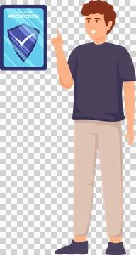 Cloud computing network safety concept. 库存插图