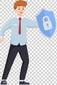 Cloud computing network safety concept. Stock Illustration