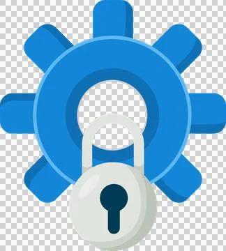 Cloud computing network safety concept. Stock Illustration