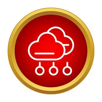 Cloud computing network storing and sharing data icon Stockillustratie