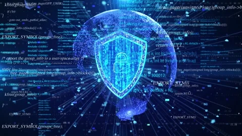 Cloud computing network system program code data information security technology Stock Footage 165663504