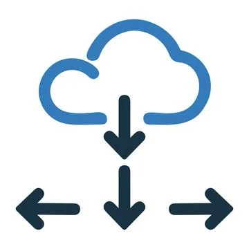 Cloud, computing, networking icon design イラスト素材