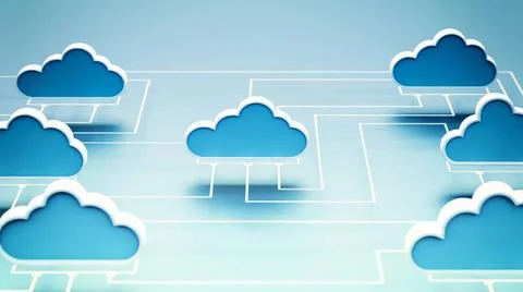 Cloud Computing Netzkonzept Cloud computing internet network information t... Stock Photos