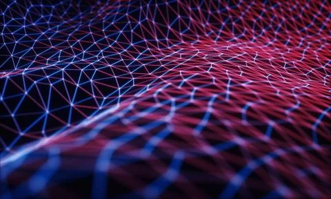 Cloud Computing / Neural Network Stock Illustration