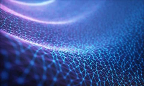 Cloud Computing / Neural Network Stock Illustration