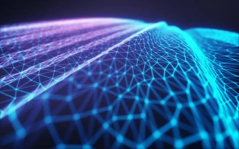 Cloud Computing / Neural Network Stock Illustration