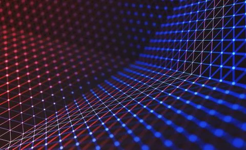 Cloud Computing / Neural Network Stock Illustration