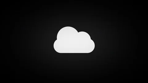 Cloud computing, old tv screen Stock Footage 88471894