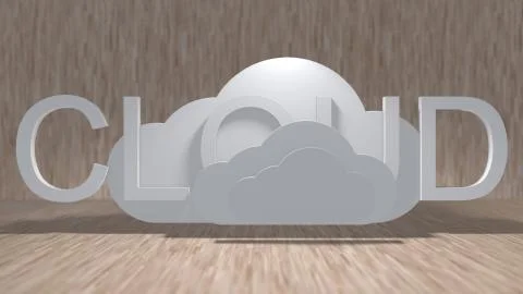 Cloud computing online storage for fintech IOT computer network connectivity for Stock Illustration