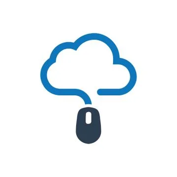 Cloud computing /  Online Storage Icon Stockillustratie