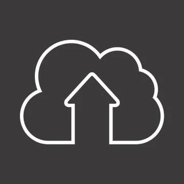 Cloud computing over black background vector illustration 스톡 일러스트