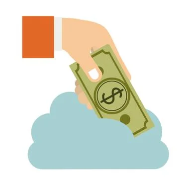 Cloud computing over white   background vector illustration 스톡 일러스트