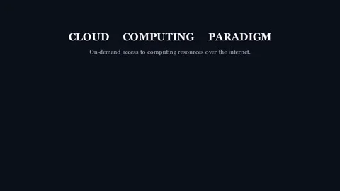 Cloud Computing Paradigm - On-demand access to computing resources Stock Footage 338271285