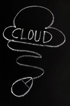 Cloud computing Stockfoto's
