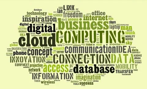 Cloud computing pictogram on green background Cloud computing pictogram wi... 写真素材