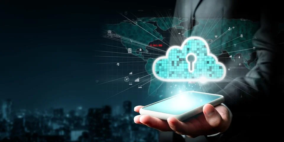 Cloud Computing Power Enhance Cloud Strategy for Business FaaS Stock Photos