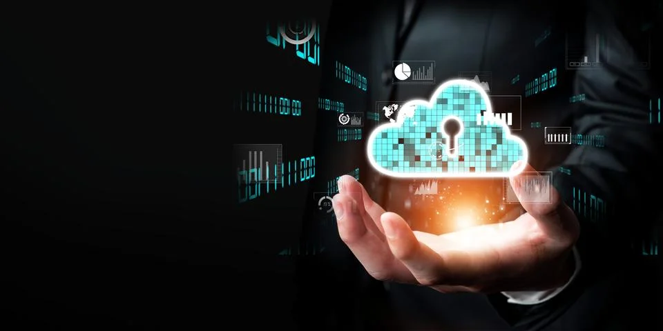 Cloud Computing Power Enhance Cloud Strategy for Business FaaS Stock Photos