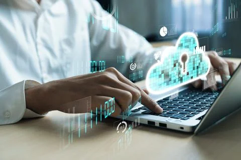 Cloud Computing Power Enhance Cloud Strategy for Business FaaS 스톡 사진