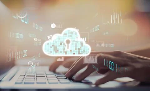 Cloud Computing Power Enhance Cloud Strategy for Business EIDE Stock Photos