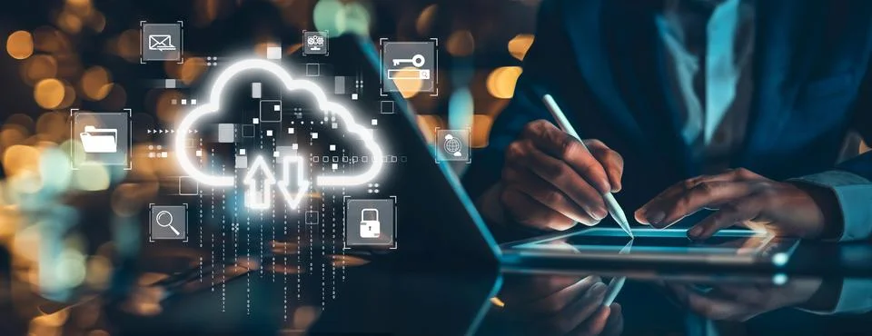 Cloud Computing Power Enhance Cloud Strategy for Business EIDE Stock Photos