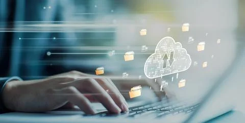 Cloud Computing Power Enhance Cloud Strategy for Business EIDE Stock Photos