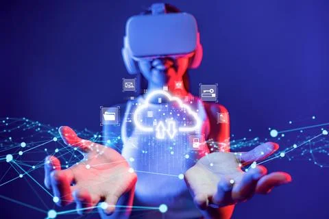 Cloud Computing Power Enhance Cloud Strategy for Business EIDE Stockfoto's