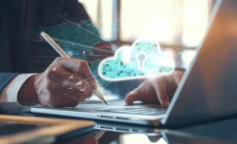 Cloud Computing Power Enhance Cloud Strategy for Business EIDE Stock Photos